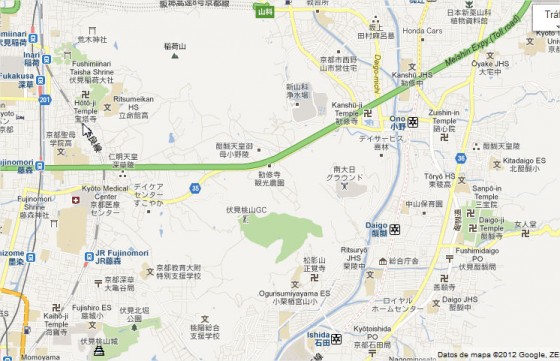 esvasticas_japon Las cruces gamadas en este mapa son en realidad templos budistas